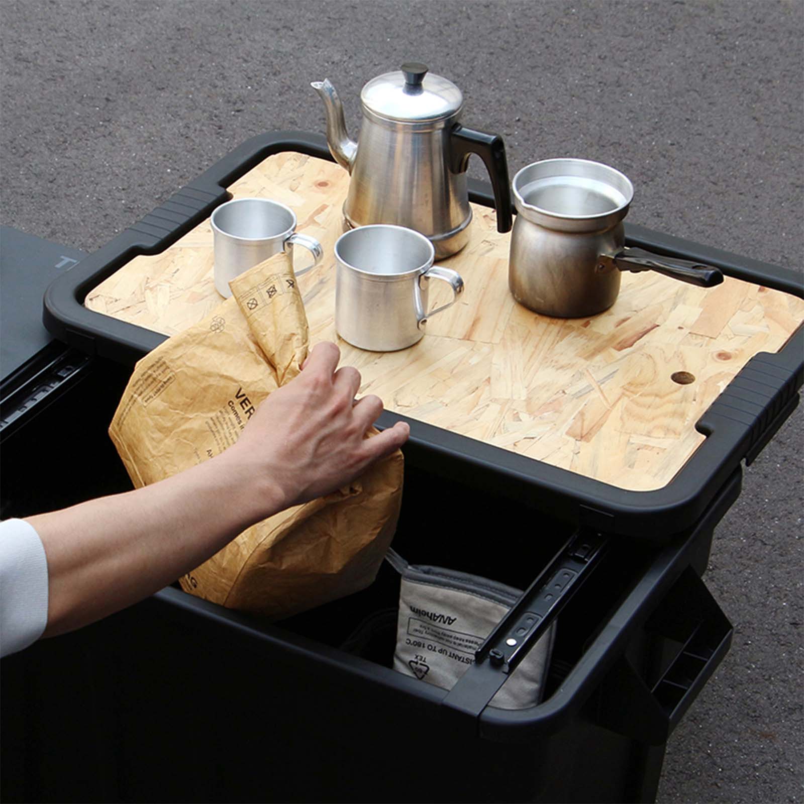 Thor : Large Tote w Lid 53L : DC Black – Sumu Goods