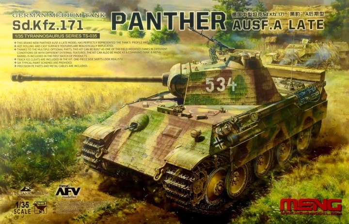 German Medium Tank Sd.Hfz.171 Panther Meng Model -TS035