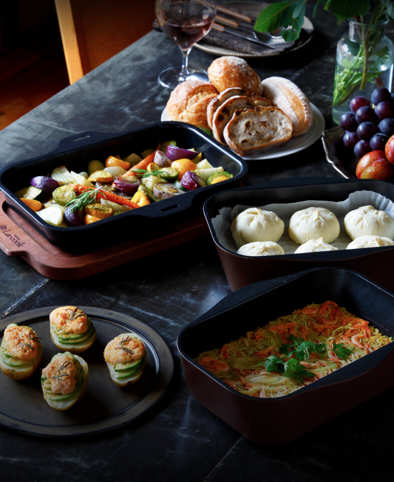 ラ・クックグランシリーズ｜感動すっきり波形深皿プレート【パロマ】