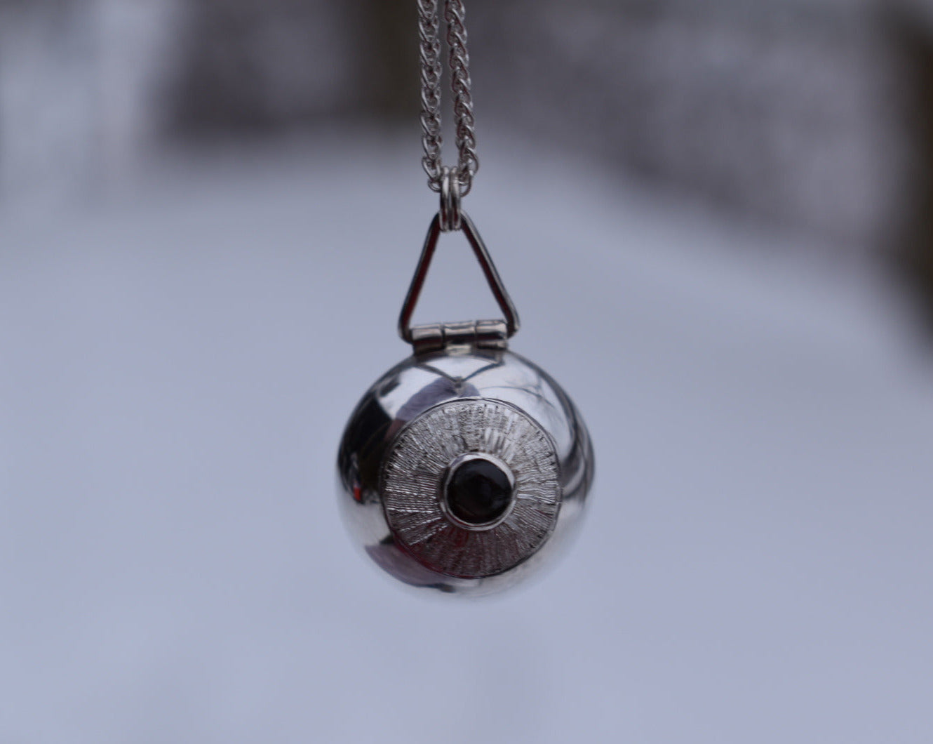Anatomical Eyeball Locket - Peggy Skemp Jewelry
