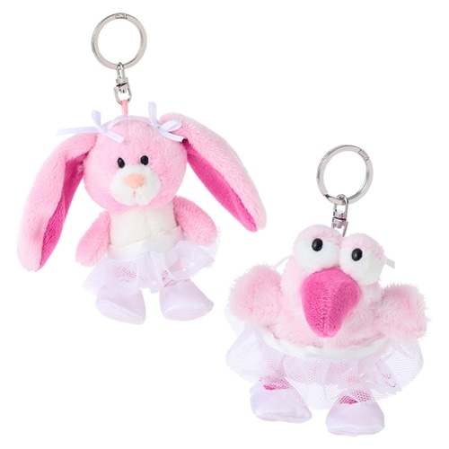 ニキ NICI ぬいぐるみキーリング バレリーナ(タレミミウサギ): 通常