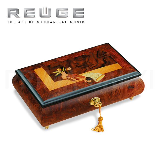 アンティークReuge社オルゴール】スウィング ベビーベッド