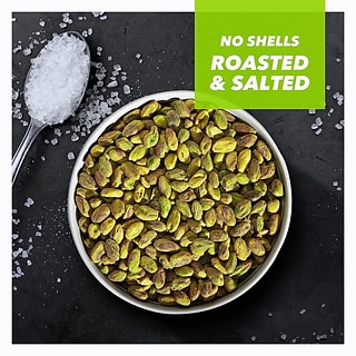Wonderful Pistachios Roasted & Salted, No Shells, 2.5 oz., 8 Bags
