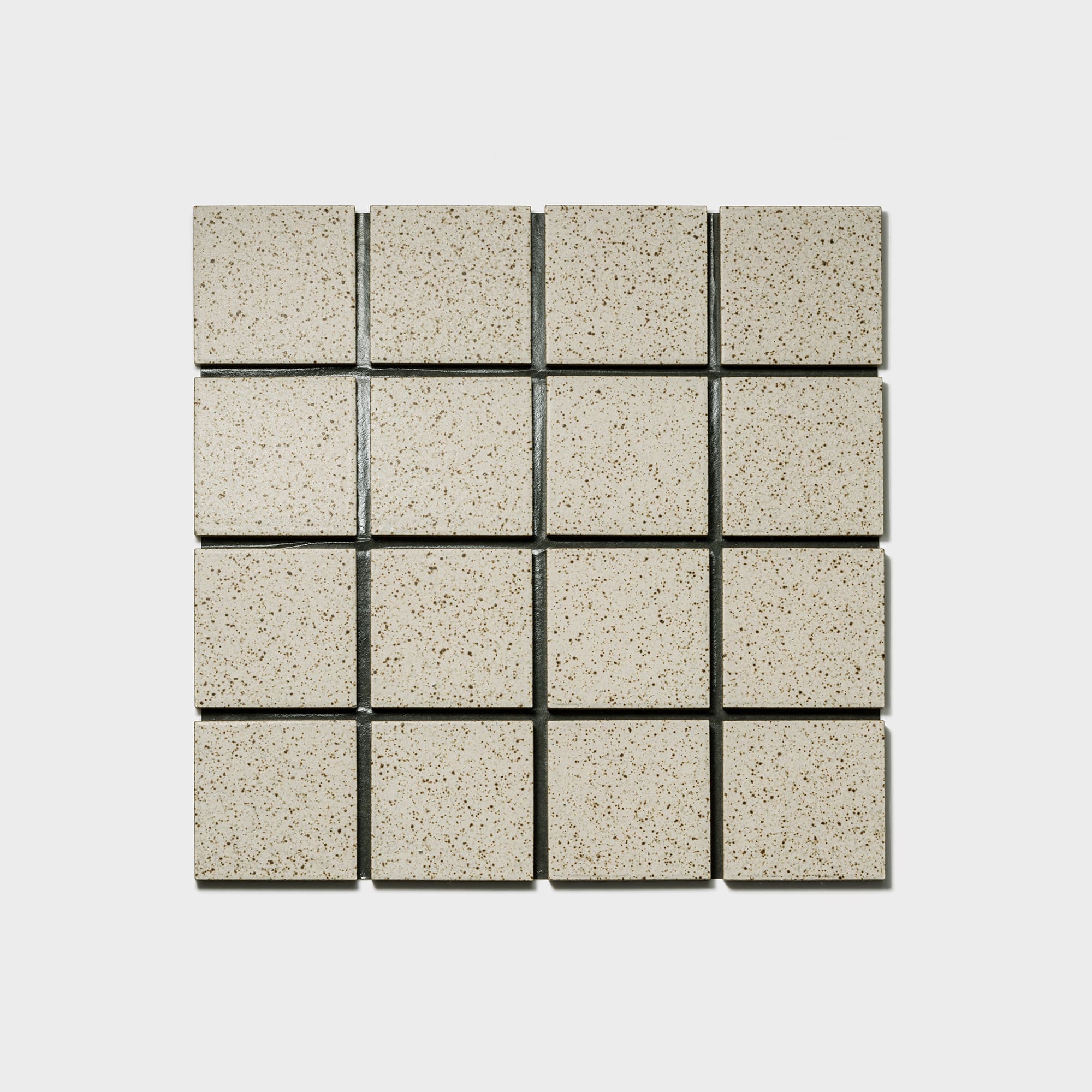 古窯70角タイル 胡粉（シート） | WL-TL012-03P-G141 | 四角形タイル