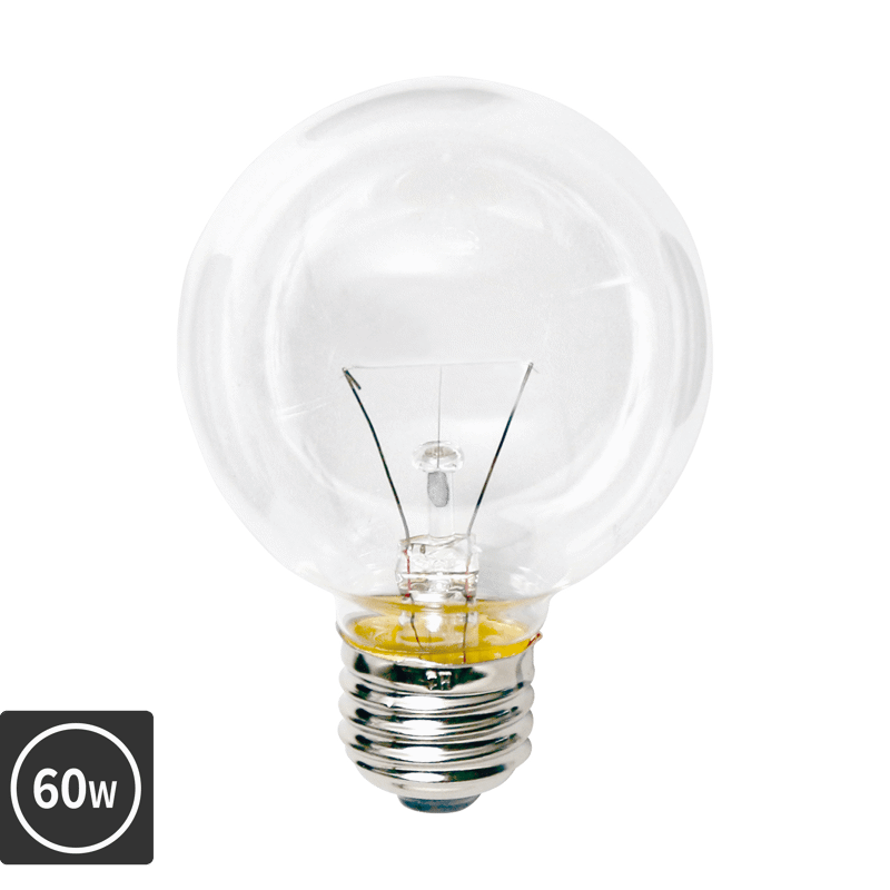 白熱ボール電球 白熱クリアボール50(E17)40W | LT-BB003-15-G141