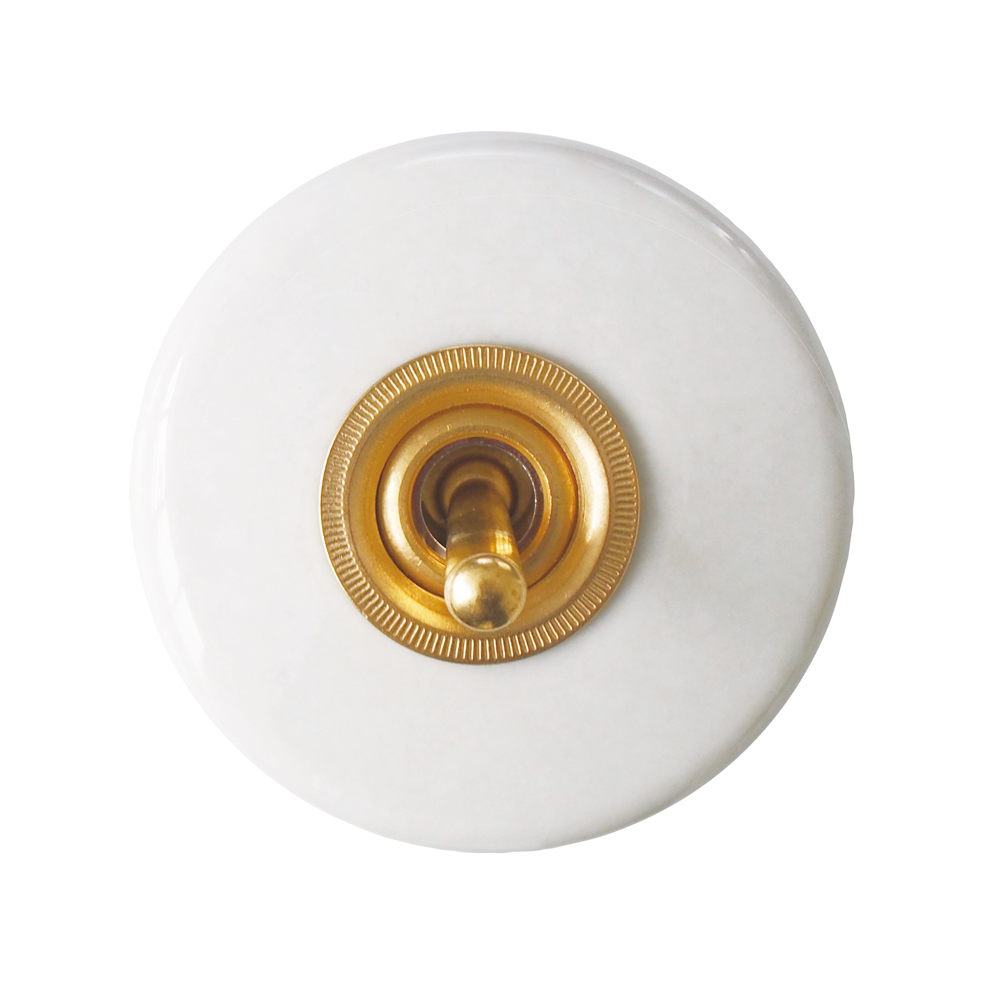 陶器スイッチ ホワイト | LT-PS007-01-G141 | スイッチ | 照明