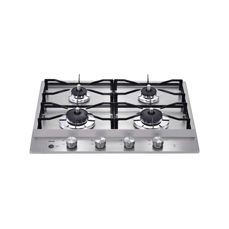 ガスコンロ ステンレストップ 4口 グリルレス プロパンガス | KB-PT001