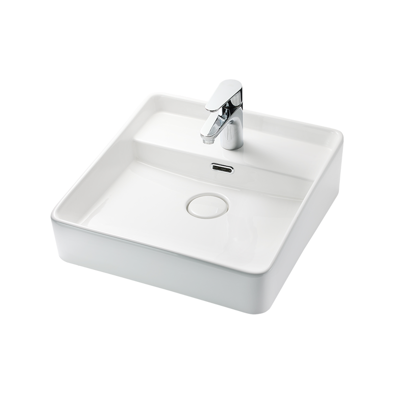 置き型洗面器 フチ厚め 角585 | KB-PR017-04-G173 | 洗面ボウル・洗面