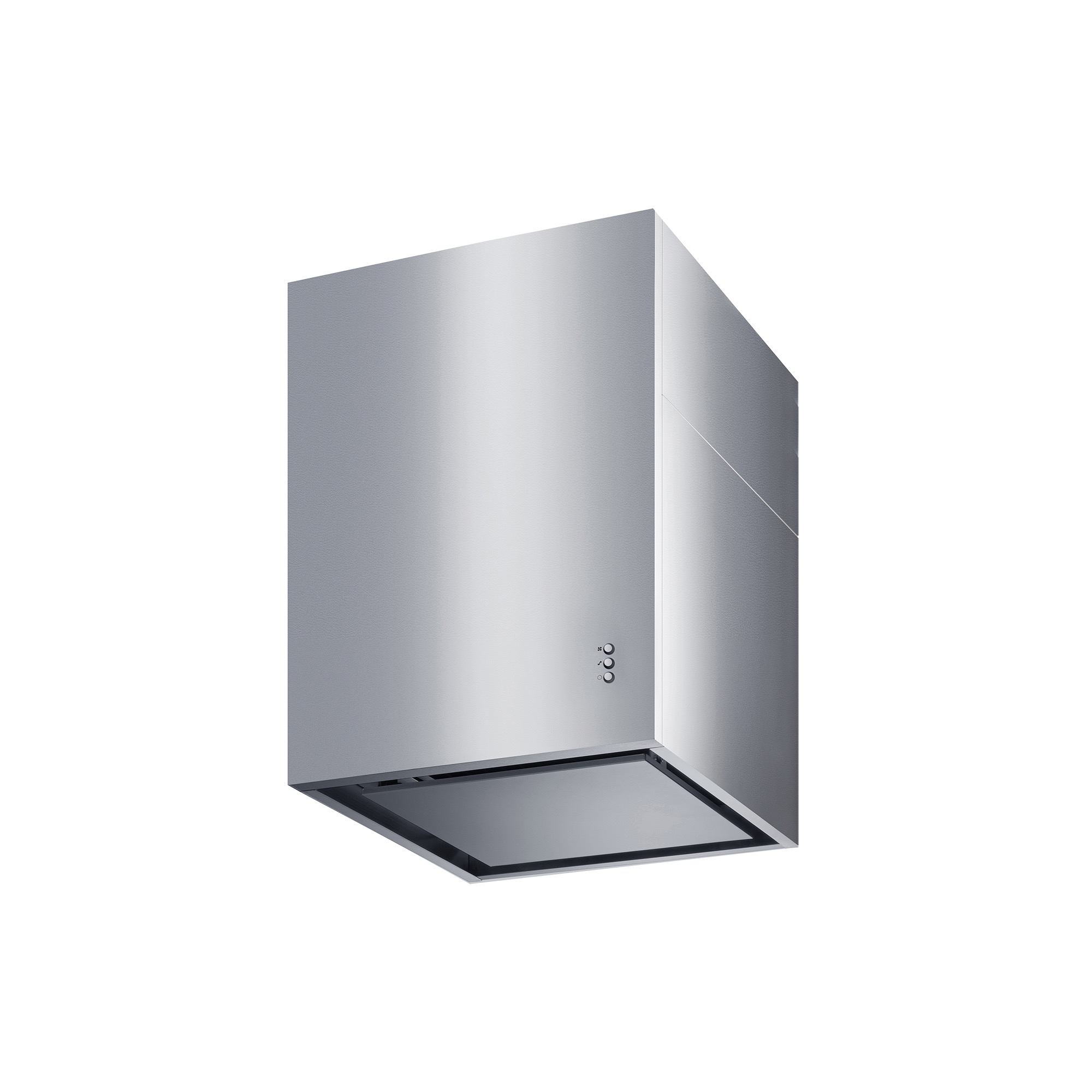 キューブ型レンジフード 照明なし W450×H600 シルバー | KB-KC019-25