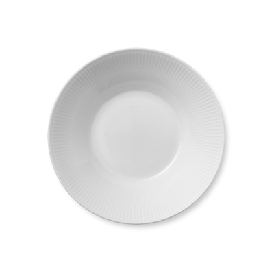 ホワイトフルーテッド ディーププレート 24cm|ロイヤル コペンハーゲン