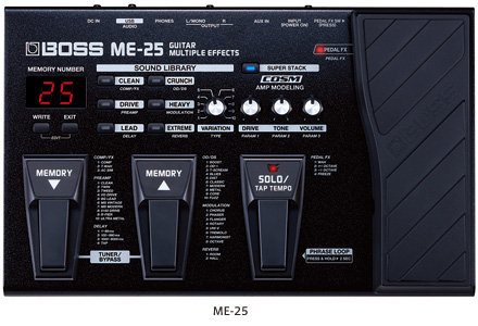 初心者でも欲しい音がすぐに出せる、ギター用マルチ・エフェクターの