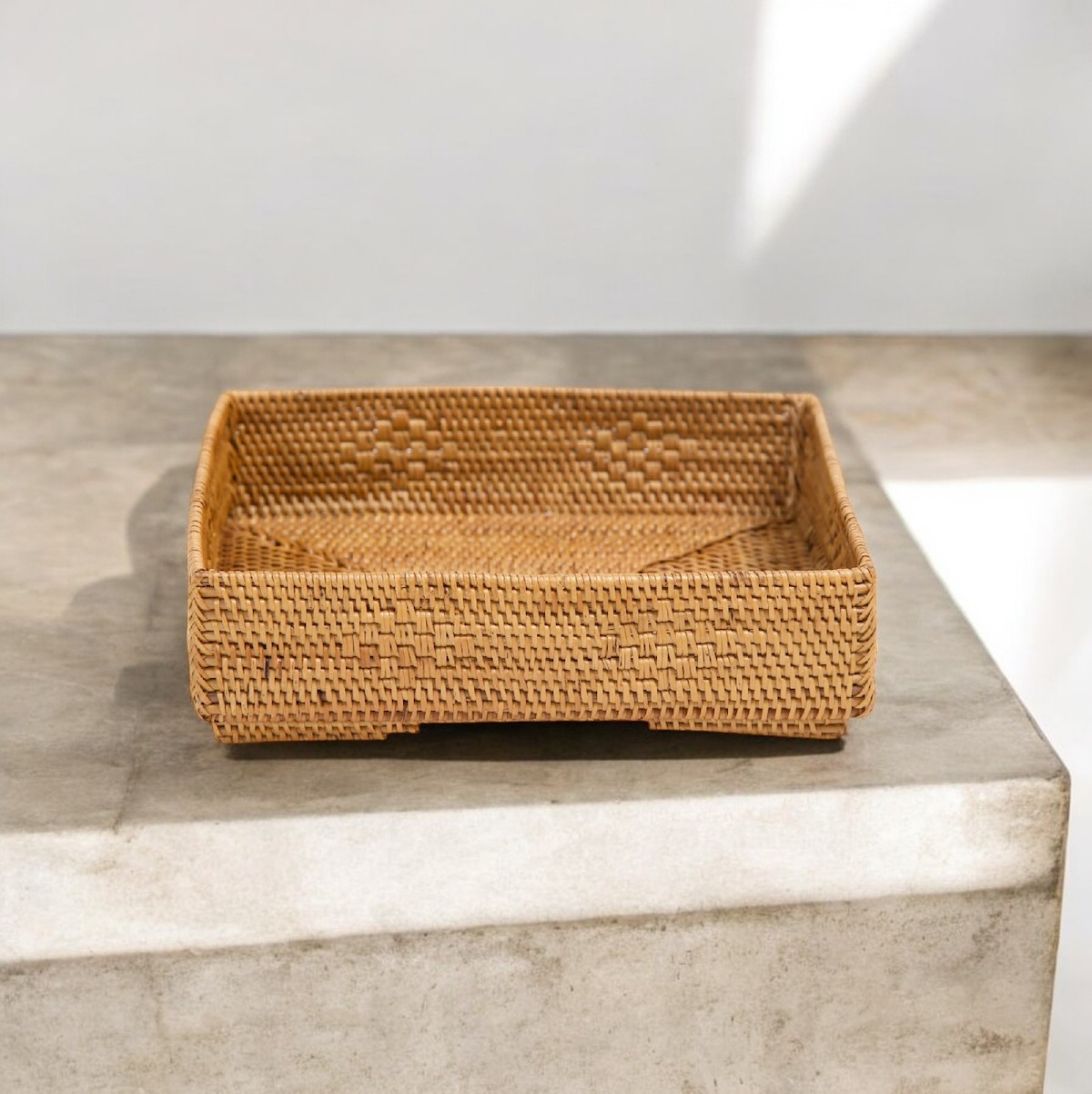 トレー長方形足付きMサイズ (TRY308) Rosily(ロージリー) バリ島 アタ