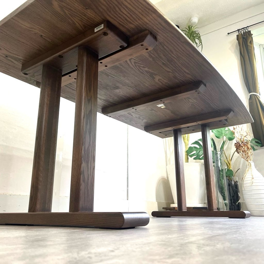 ナガノインテリア ダイニングテーブル オーク無垢材 国産 中古 福岡