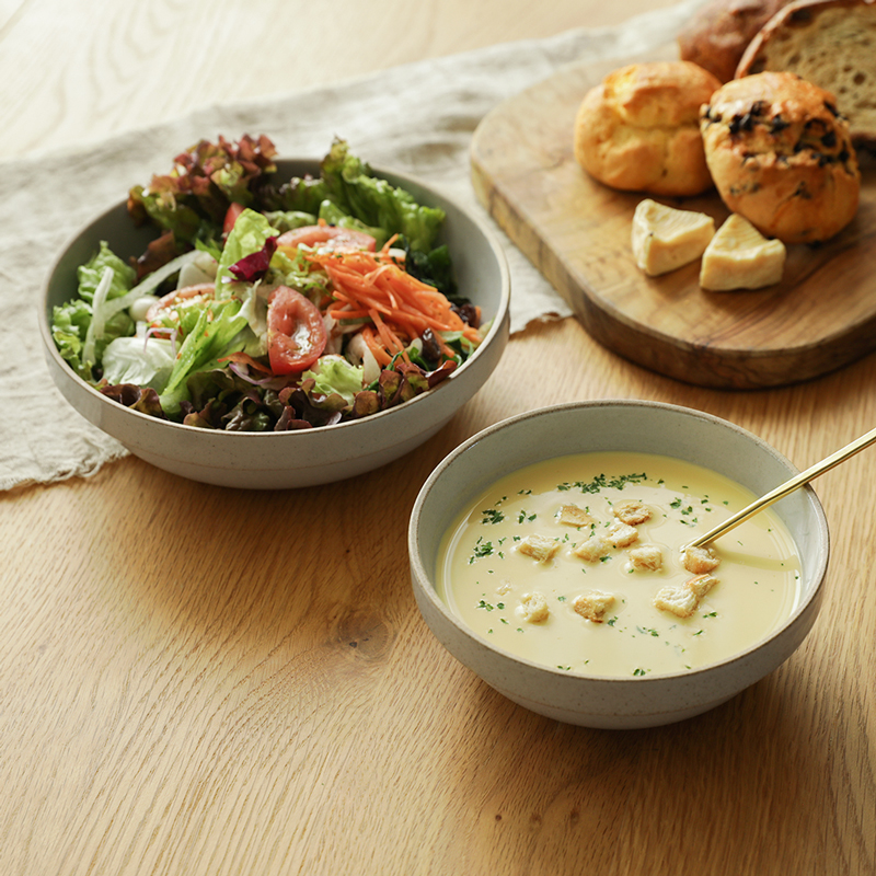 HASAMI PORCELAIN ボウルラウンド グロスグレー／ブラック ｜家具