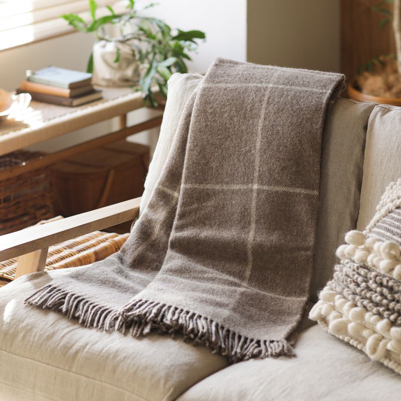 ウールブランケット Silkeborg ダナーヤ ウィンドウペン ｜家具
