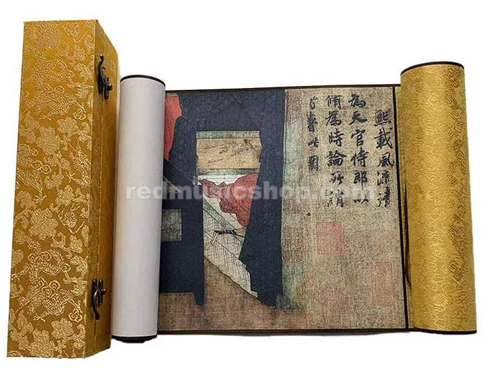 韓熙載夜宴図」長巻書画 古代の有名な絵画複製品 アンティーク中国絵画