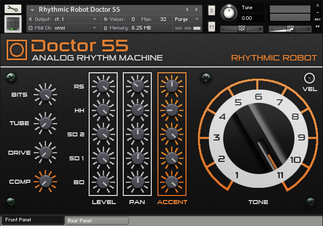 Doctor 55 - sampled analog drum machine for Kontakt