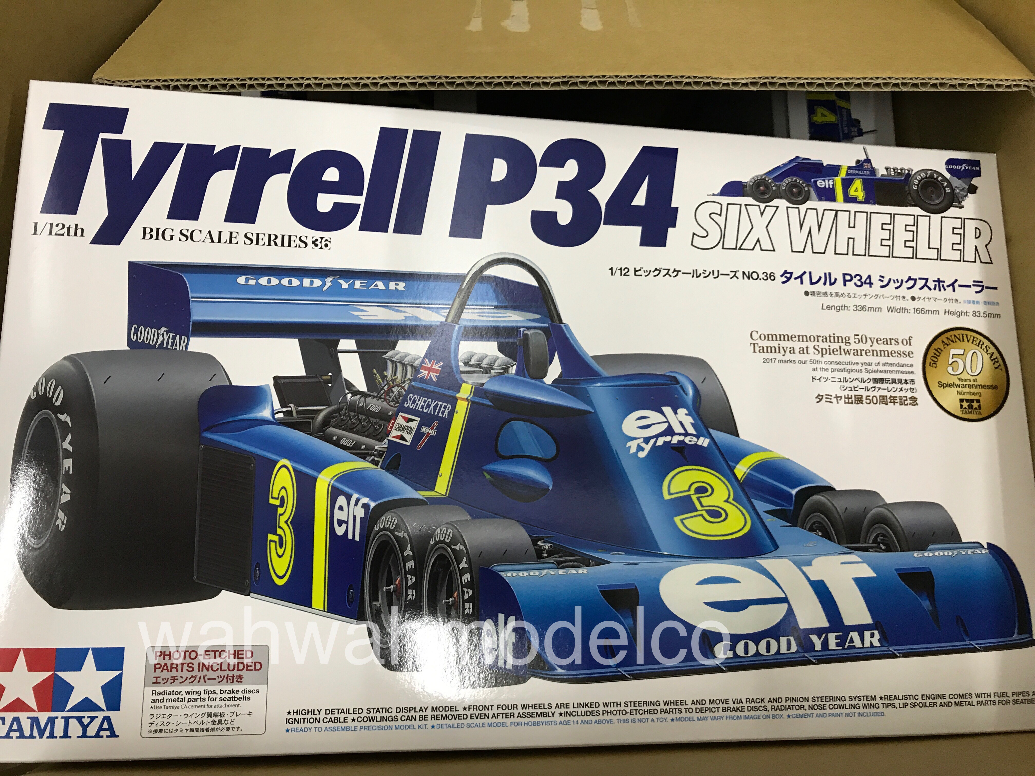 12036 Tamiya 1/12 TYRRELL P34 Six Wheeler w/ Photo-etched Parts F