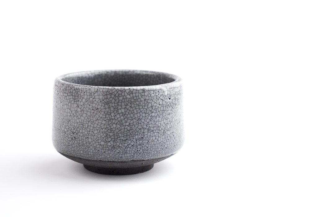 Matcha Planter Clacking Black マッチャ プランター（美濃焼 貫入