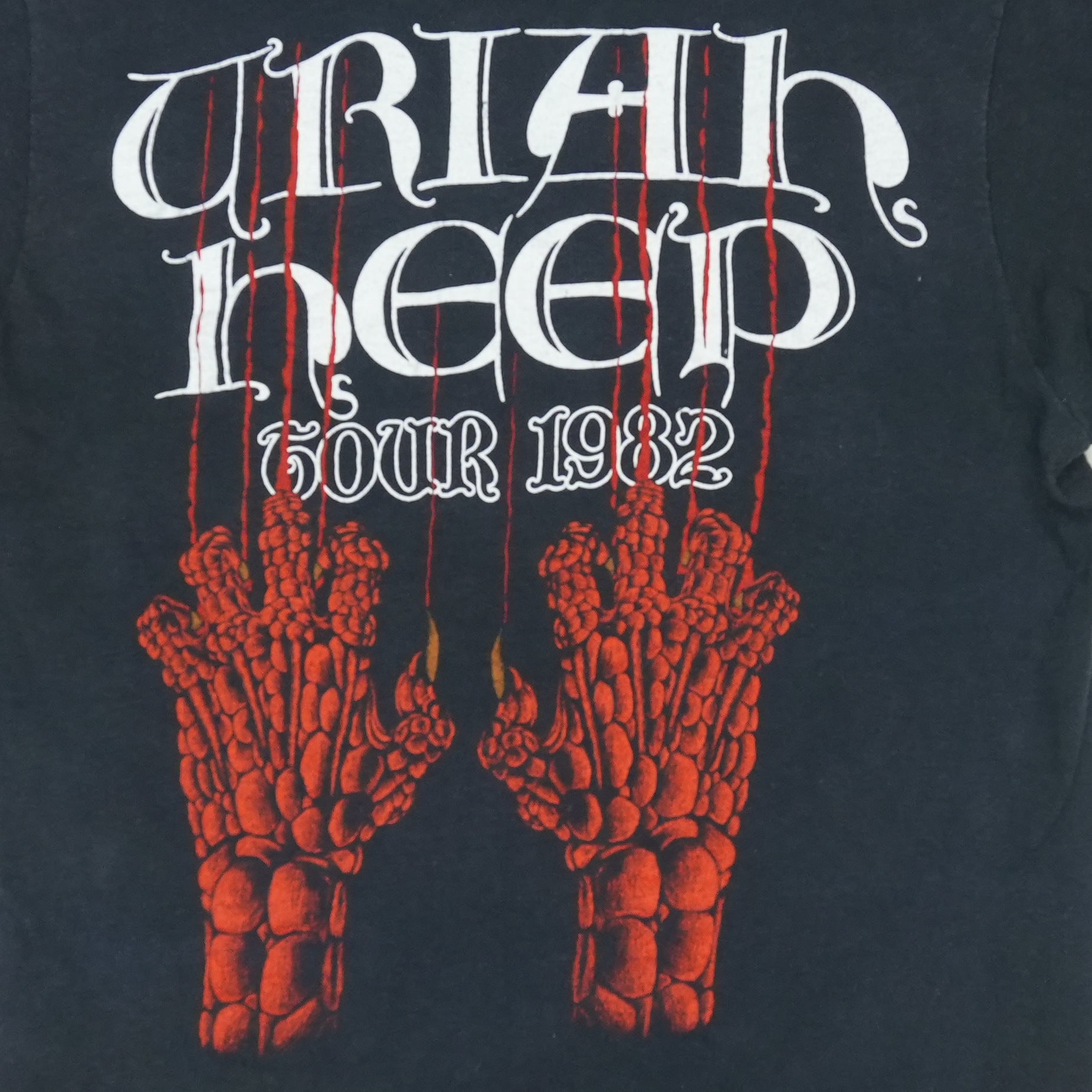 Buy 1982 Uriah Heep Abominog Tour Shirt - Vintage T Shirt by WyCo