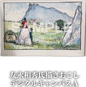 ルパン三世 監督の手描きスケッチを使用したデジタルキャンバス