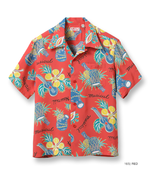 Lot No. SS39018 / RAYON HAWAIIAN SHIRT “HAWAII MUSICAL” - SUN SURF