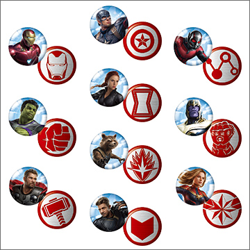 アベンジャーズ／エンドゲーム アッセンブル缶バッジ｜商品情報