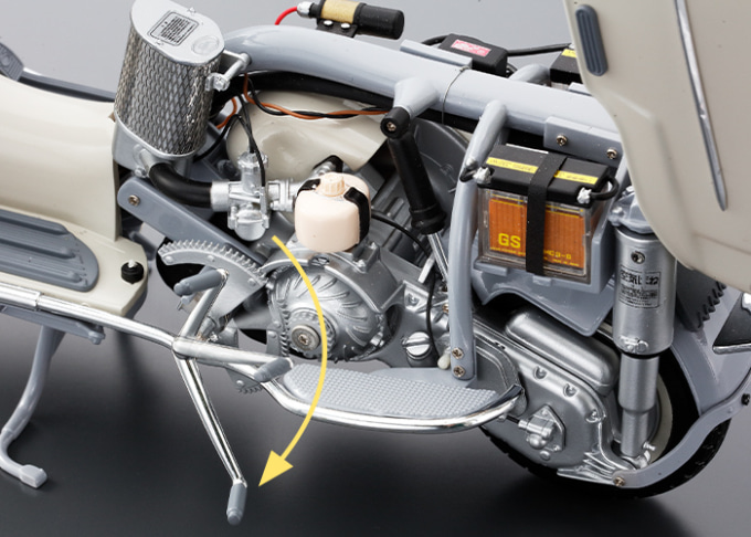レトロな鉄スクーターを1/8スケールで再現！ “ラビットスーパーフロー