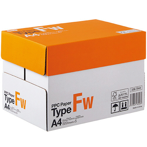 たのめーる】TANOSEE PPC Paper Type FW A4 1箱(2500枚:500枚×5冊)の通販