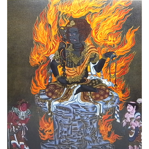 仏画色紙 不動明王 - 横浜中華街天宝堂本店