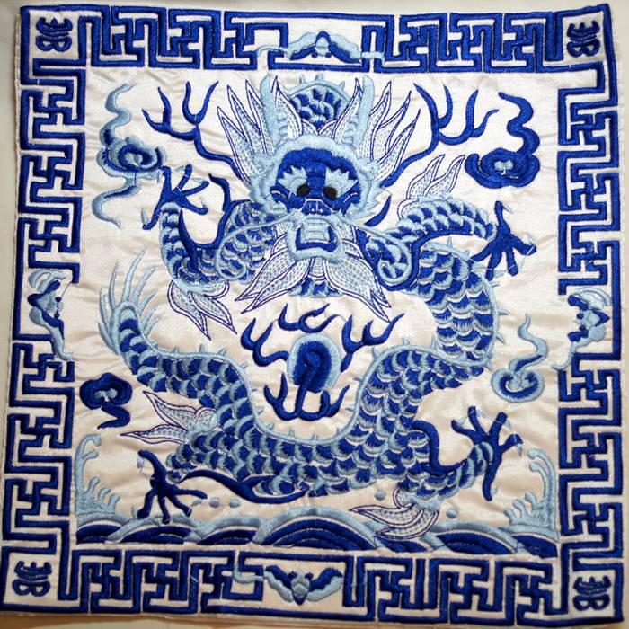 中華 刺繍 マット五爪龍 模様 色柄13 - 横浜中華街天宝堂本店