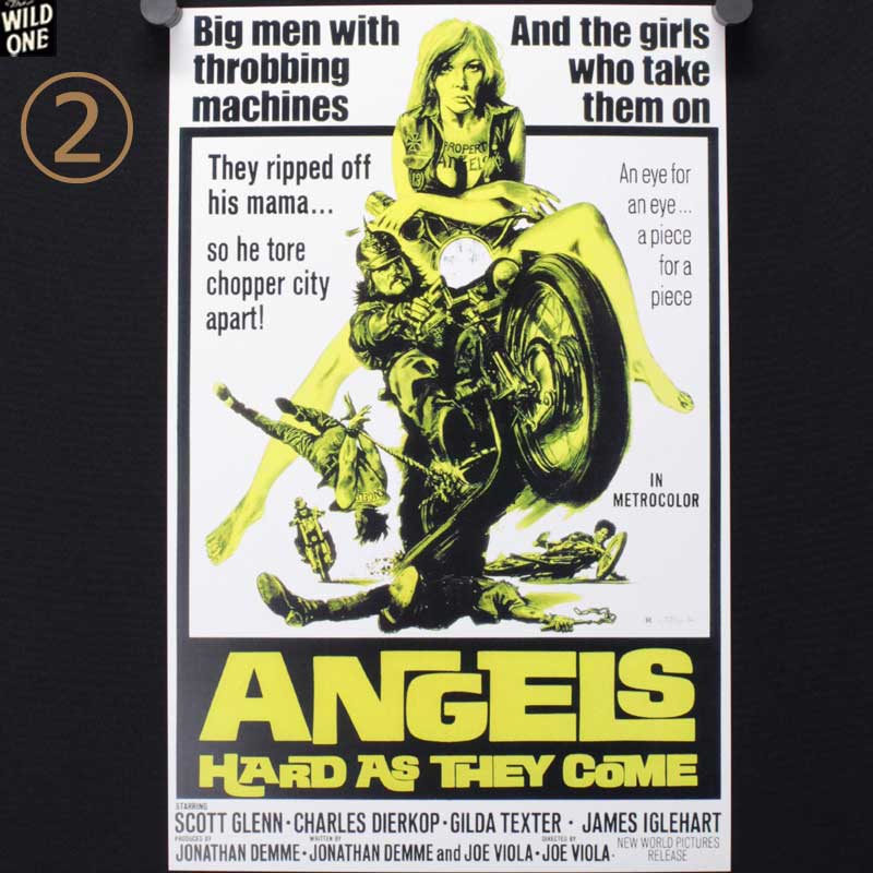 オールドバイカームービーポスター【①ANGELS FROM HELL】【②ANGELS