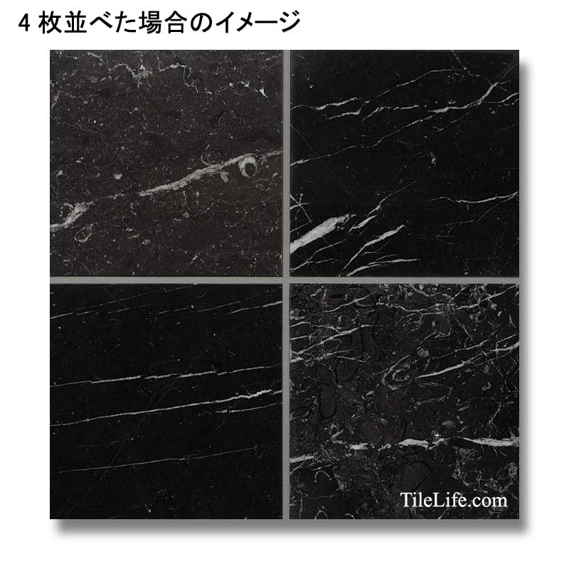 ネロマルキーナ 300角 大理石 (メーカー: XRO) 12288XRO | タイル