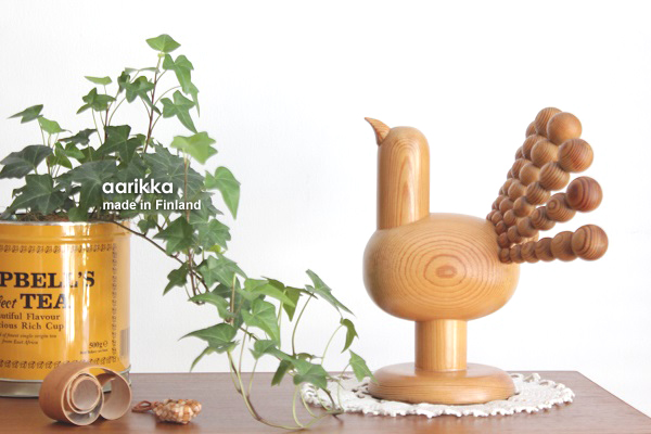 aarikka アーリッカ 鳥のオブジェ （くじゃく）