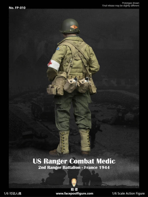 WWII US Ranger Combat Medic France 1944 - Facepool 1/6 Scale Figure
