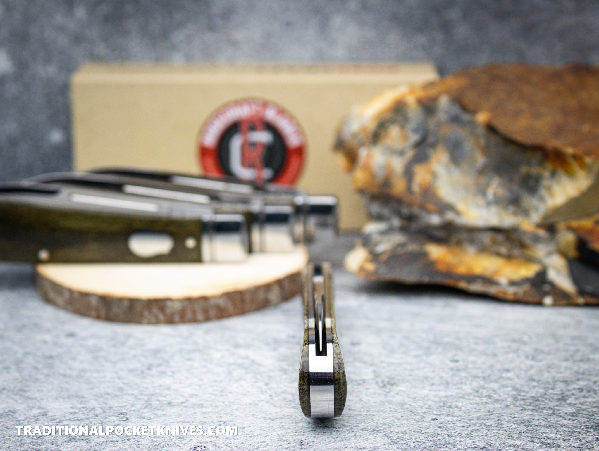 RoseCraft Blades Nolichucky Jack Vintage Moss Brown Bone (RCT011