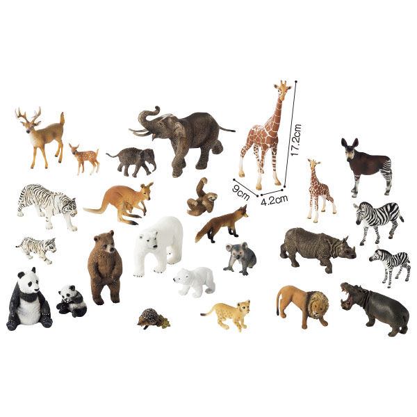 UCHIDASウチダスシュライヒ動物セット ワイルドアニマル: 学習