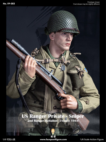 Facepoolfigure】FP003A 1/6 WW2 US Ranger private sniper 2nd Ranger