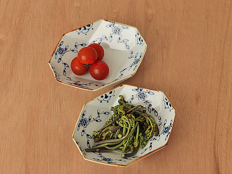 つる花唐草菱形小鉢／小皿/小鉢/豆鉢｜和食器・種類／和食器通販