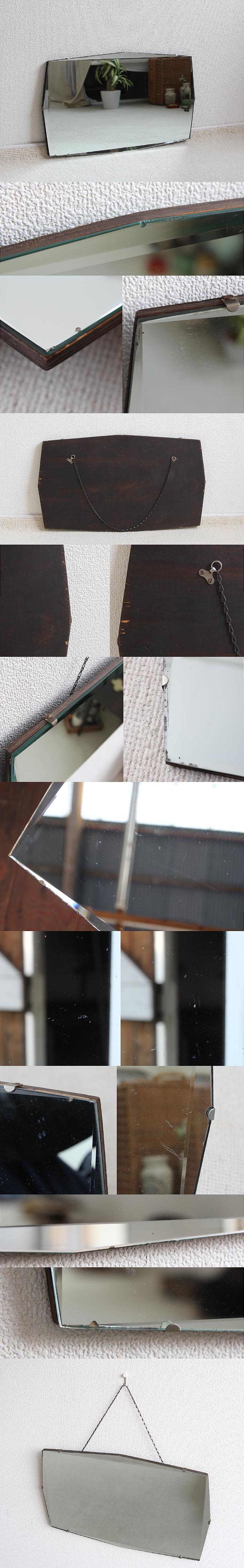 イギリス アンティーク ウォールミラー 壁掛け鏡 アールデコ