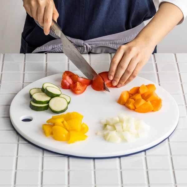 WEB限定セット】丸まな板(大/小)ネイビーとまな板スタンドのセット