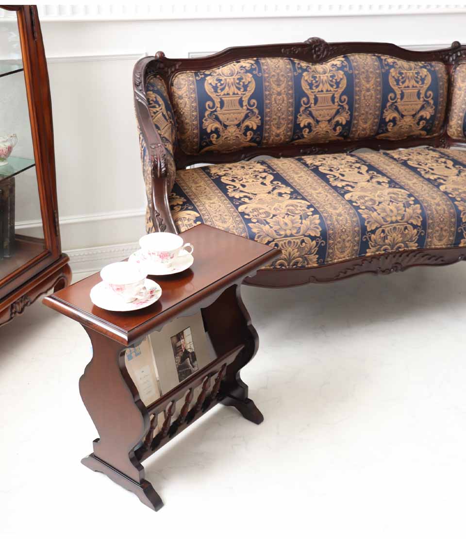 マガジンラックテーブル 輸入家具 おしゃれ サイドテーブル コーヒー