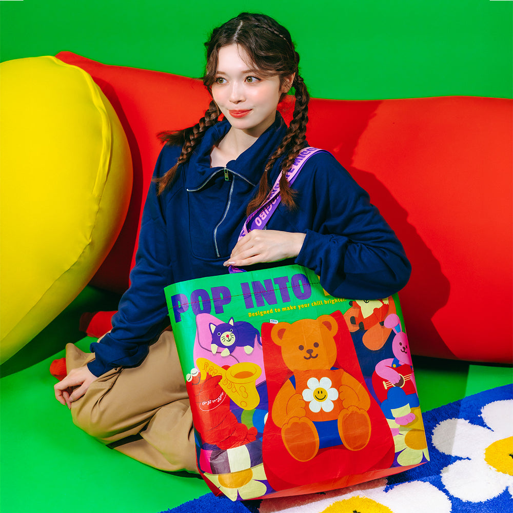 公式】Reusable shopper wiggle wiggle Designs M - Yogibo｜wiggle