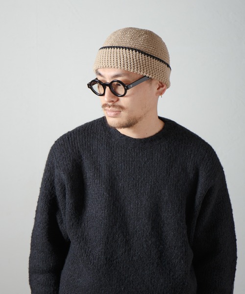 RACAL（ラカル） ニット帽 ニットキャップ Hand Knitting Crusher Cap