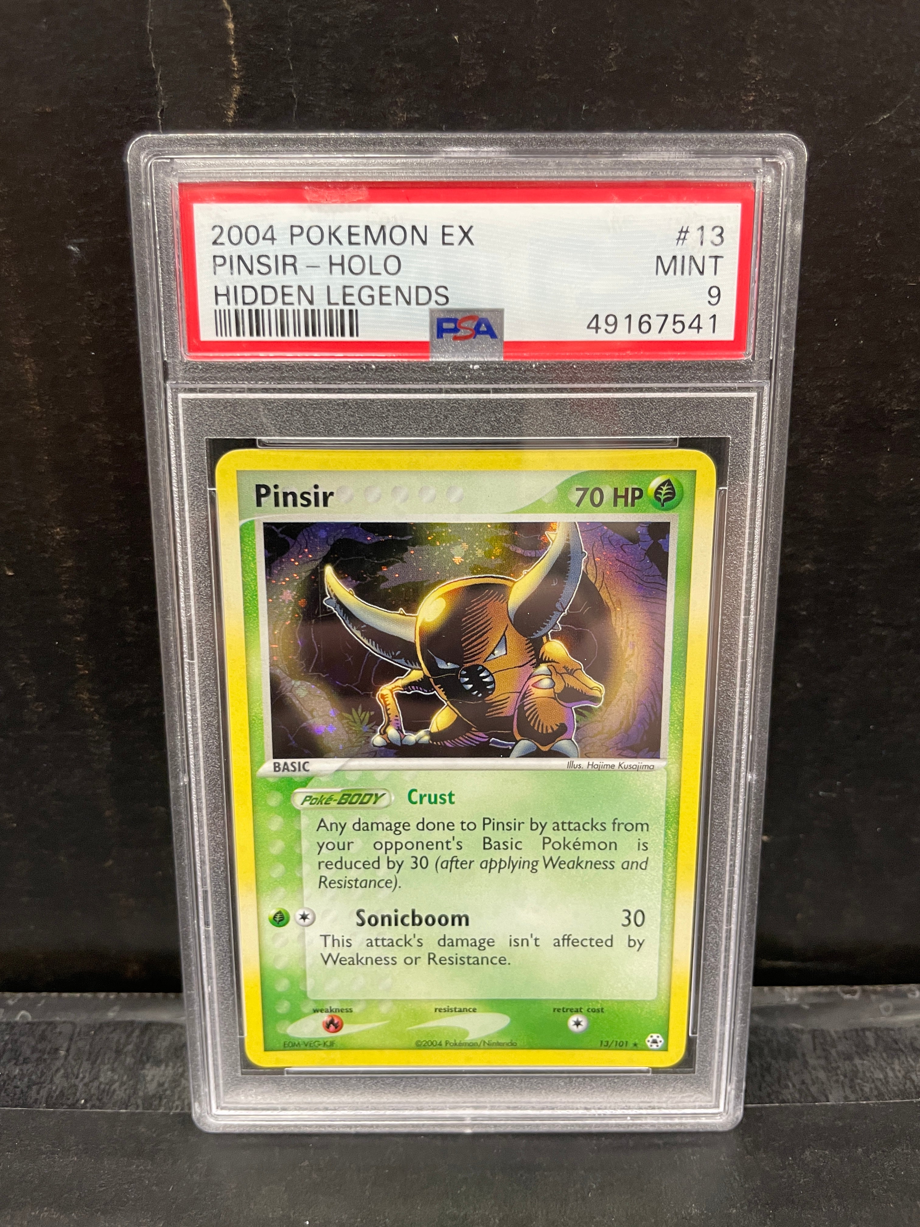 Pokemon Pinsir 13/101 2004 Hidden Legends PSA 9 – Zapp! Comics
