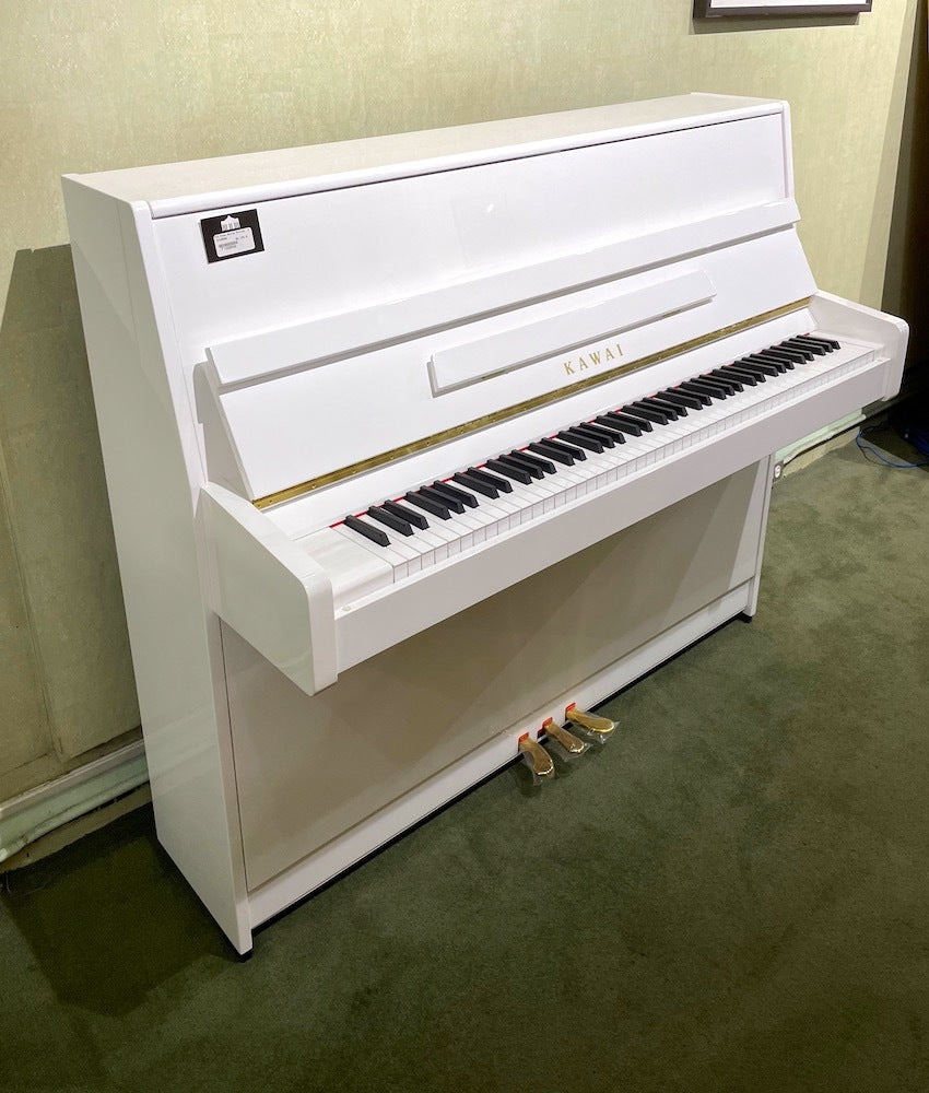 Kawai K-15 Continental Upright Piano | Polished White | 43.3