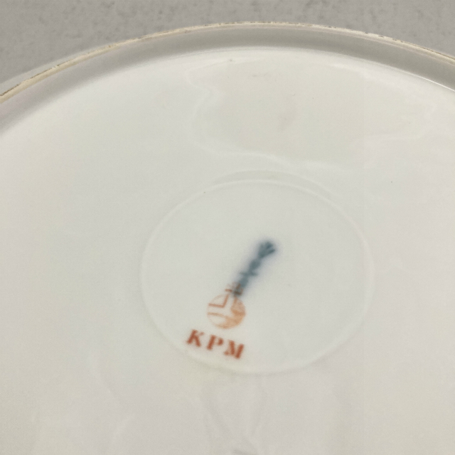 KPM ベルリン「KPM窯 花蝶文 皿（直径24.5cm）6枚セット