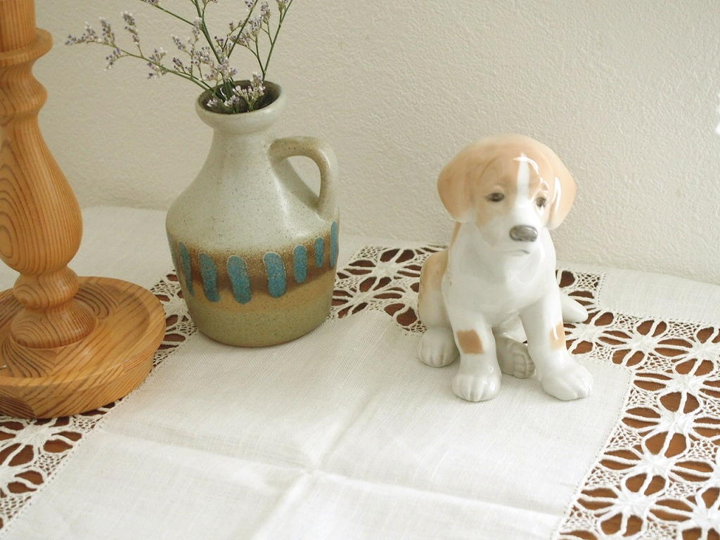 ロイヤルコペンハーゲン フィギュリン 犬 ゴールデンレトリバー親子