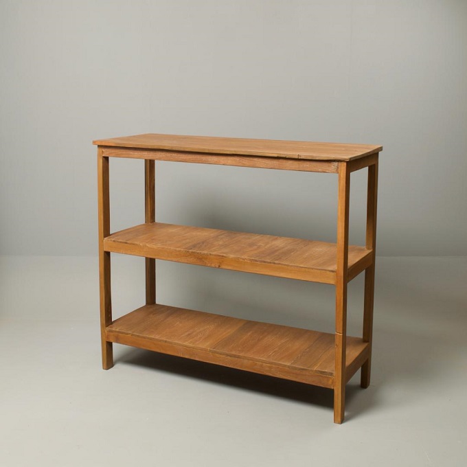 シェルフ アンティーク家具 おしゃれ 木製 3段 棚 ラック シャビー