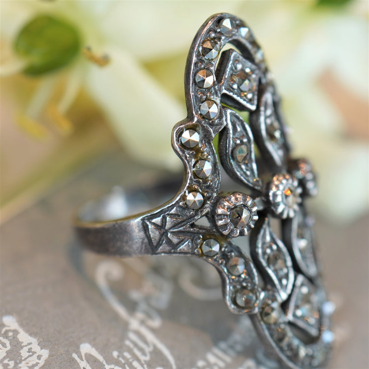 マーカサイト シルバーリング | 芦屋Antico